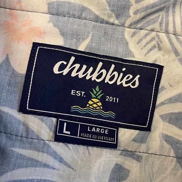 Chubbies Everywhere Performance Pants Large Olive Green Elastic Waist Zip Pocket - Picture 5 of 12